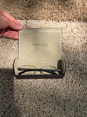 Vintage Anne Klein AK 9110 Gold Wire Rim Eyeglasses Frames 49-16-130